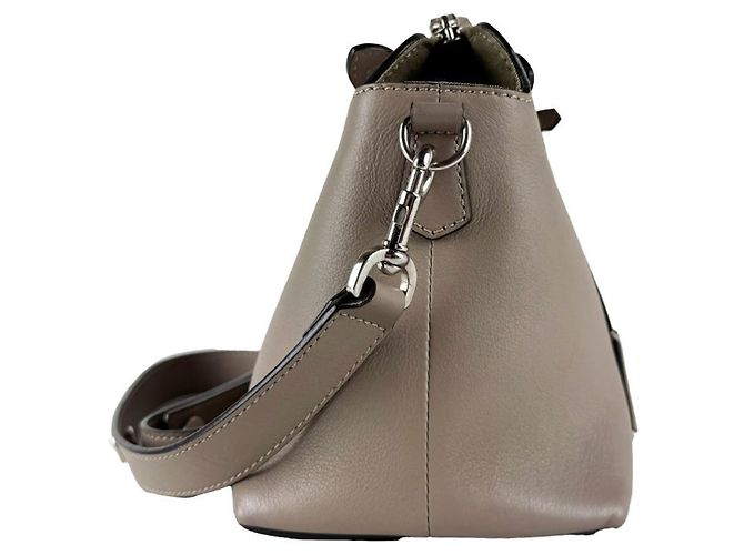 Borsa a tracolla media in pelle Fendi By The Way Grigio - vista 2