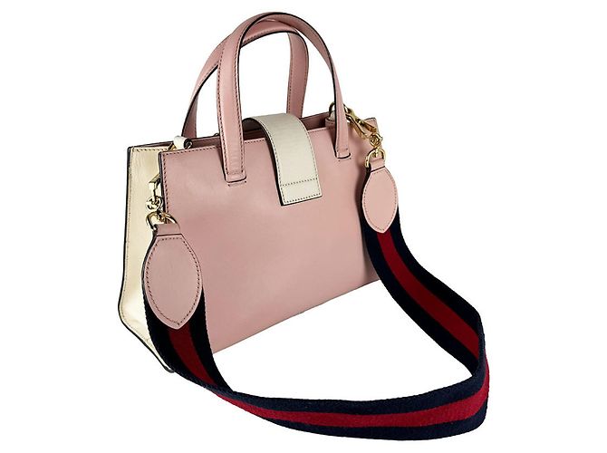 Borsa a mano/Borsa a tracolla Gucci Nymphaea in pelle Rosa Crudo - vista 10