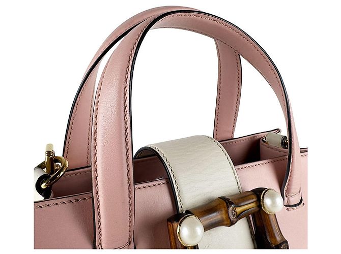 Borsa a mano/Borsa a tracolla Gucci Nymphaea in pelle Rosa Crudo - vista 11