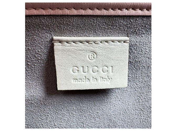 Borsa a mano/Borsa a tracolla Gucci Nymphaea in pelle Rosa Crudo - vista 13
