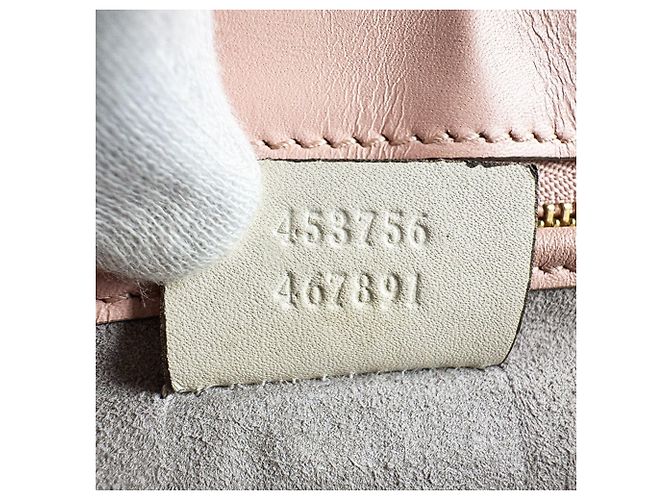 Borsa a mano/Borsa a tracolla Gucci Nymphaea in pelle Rosa Crudo - vista 14