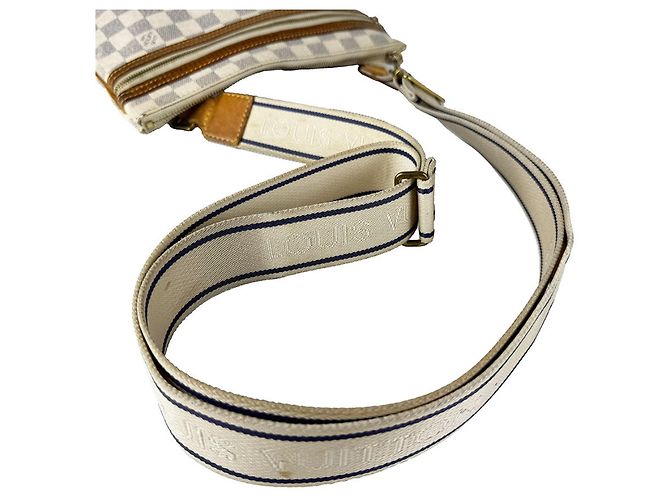 Borsa a tracolla Pochette Louis Vuitton Damier Azur Crudo - vista 10