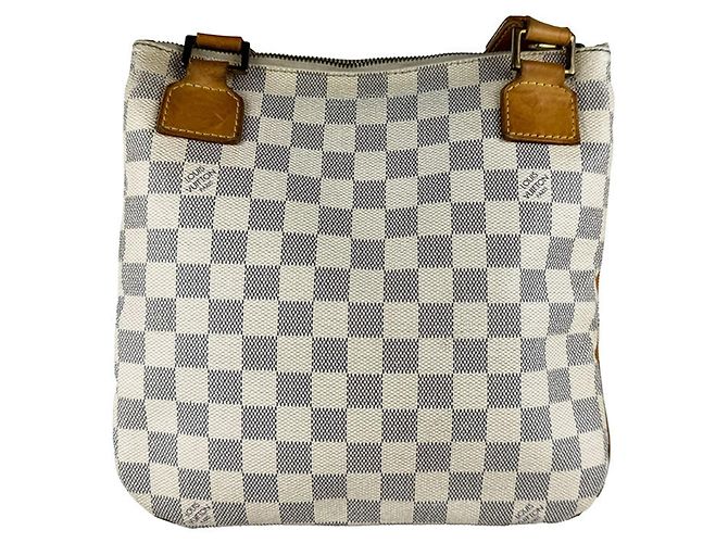 Borsa a tracolla Pochette Louis Vuitton Damier Azur Crudo - vista 3