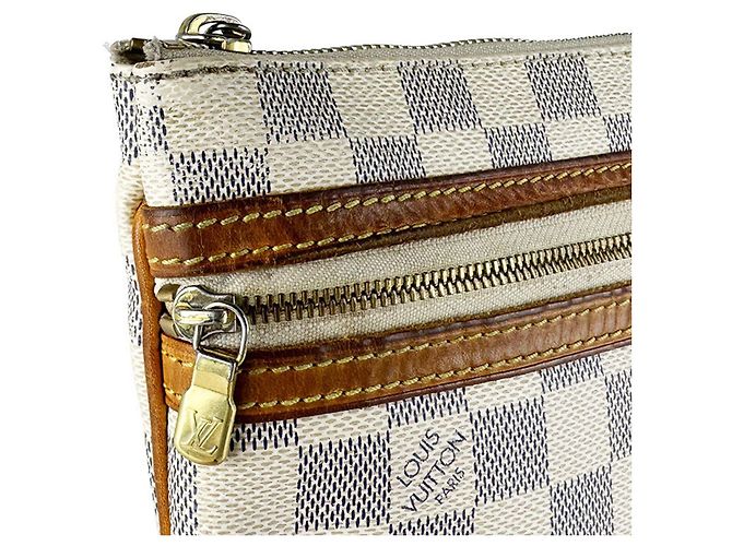 Borsa a tracolla Pochette Louis Vuitton Damier Azur Crudo - vista 7
