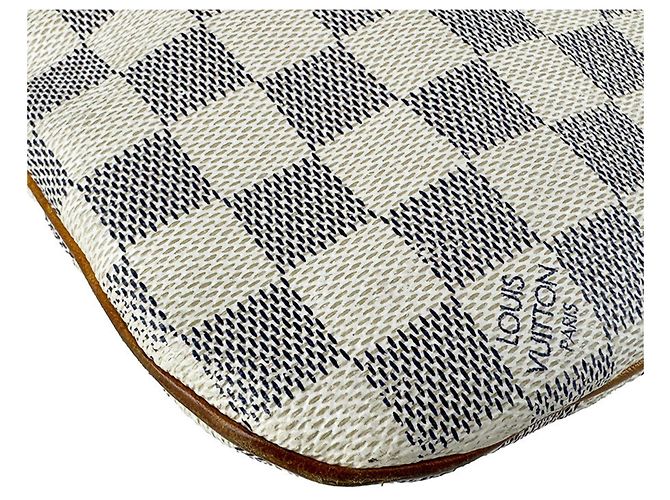 Borsa a tracolla Pochette Louis Vuitton Damier Azur Crudo - vista 9