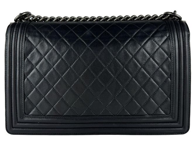 Borsa a tracolla Chanel Boy Nero - vista 3