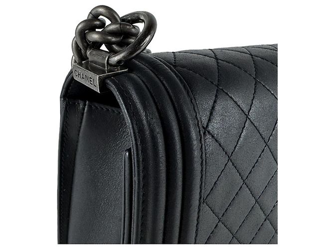 Borsa a tracolla Chanel Boy Nero - vista 7