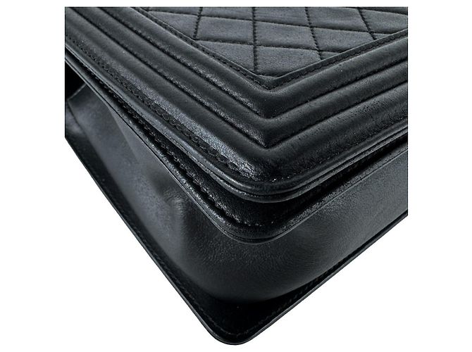 Borsa a tracolla Chanel Boy Nero - vista 9