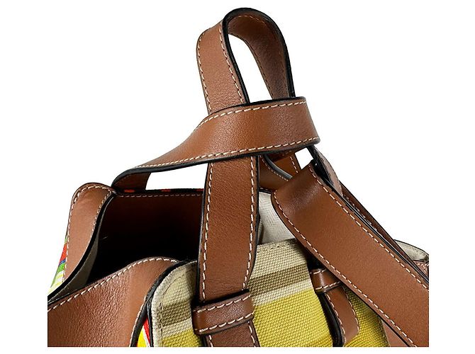 Borsa a spalla Loewe Hammock Marrone Multicolore - vista 11