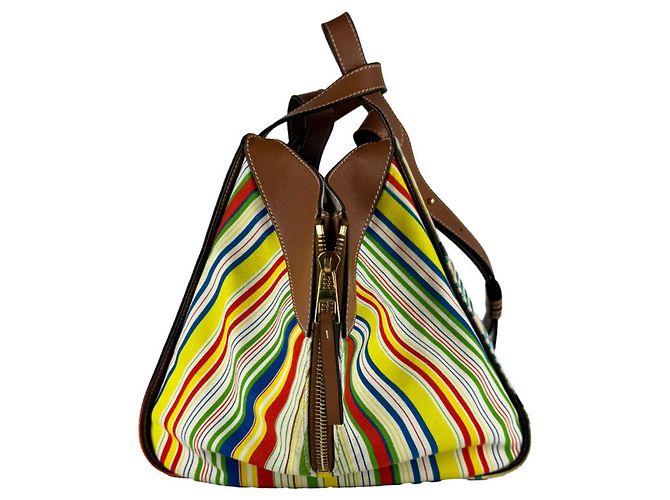 Borsa a spalla Loewe Hammock Marrone Multicolore - vista 2