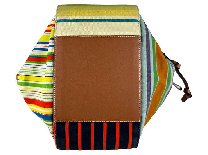 Borsa a spalla Loewe Hammock Marrone Multicolore - vista 4
