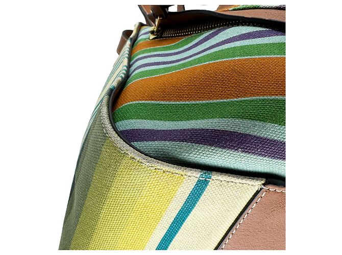 Borsa a spalla Loewe Hammock Marrone Multicolore - vista 8
