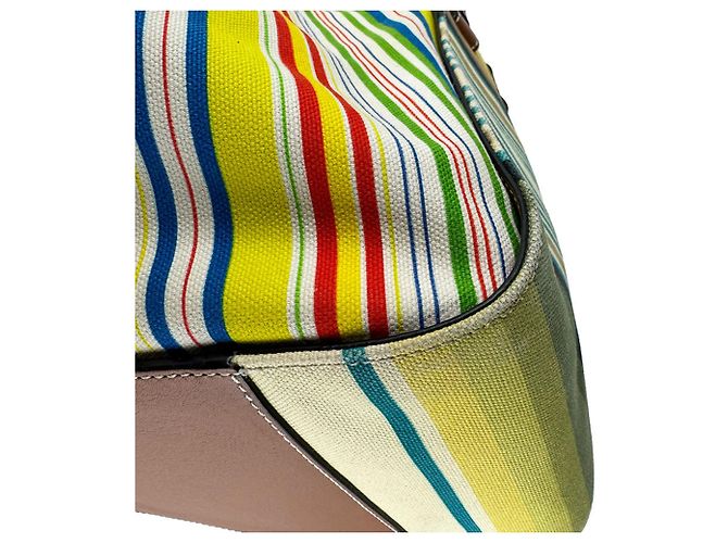 Borsa a spalla Loewe Hammock Marrone Multicolore - vista 9