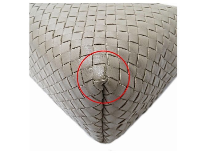 Borsa Bottega Veneta Intrecciato Beige e Blu - vista 10
