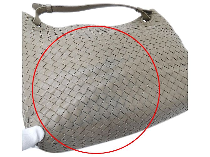 Borsa Bottega Veneta Intrecciato Beige e Blu - vista 11