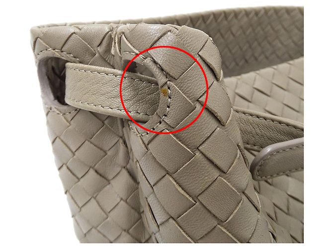 Borsa Bottega Veneta Intrecciato Beige e Blu - vista 12