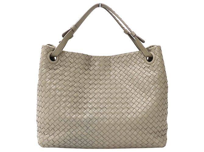Borsa Bottega Veneta Intrecciato Beige e Blu - vista 2