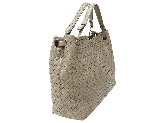Borsa Bottega Veneta Intrecciato Beige e Blu - vista 4