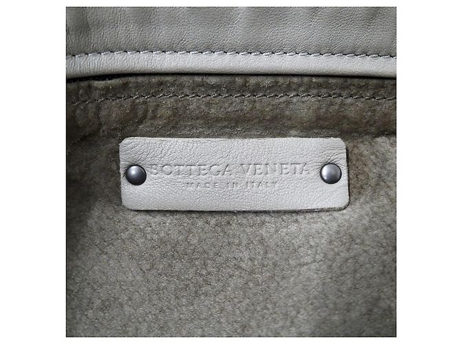 Borsa Bottega Veneta Intrecciato Beige e Blu - vista 6