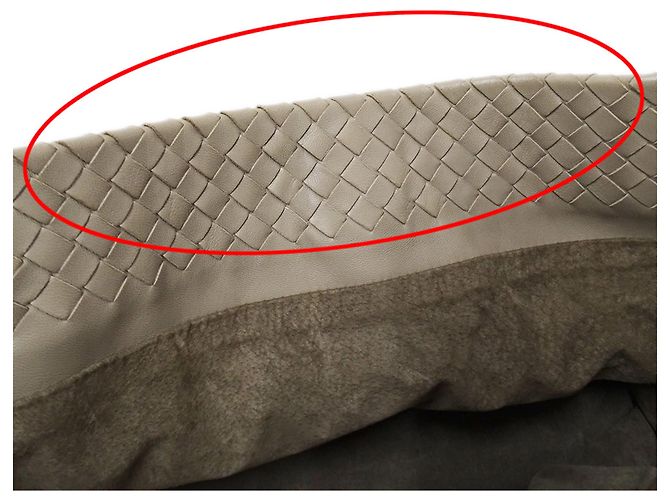 Borsa Bottega Veneta Intrecciato Beige e Blu - vista 9