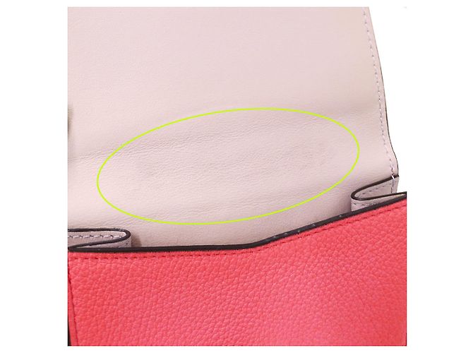 Portafoglio bi-fold da donna Fendi in pelle rosa - vista 14
