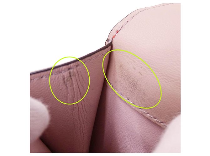 Portafoglio bi-fold da donna Fendi in pelle rosa - vista 15