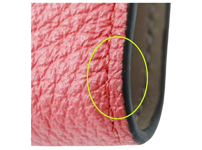 Portafoglio bi-fold da donna Fendi in pelle rosa - vista 9