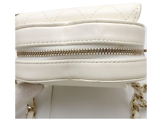 Borsa cintura Chanel a forma di cuore Bianco - vista 5