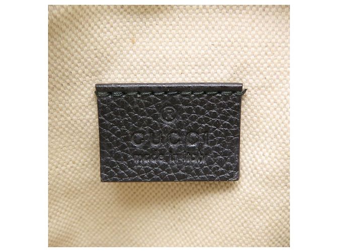 Borsa a tracolla Gucci in vitello nero - vista 12
