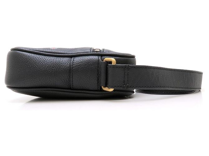 Borsa a tracolla Gucci in vitello nero - vista 3