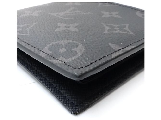 Portafoglio bi-fold Louis Vuitton Monogram Eclipse Nero Monogramma - vista 5