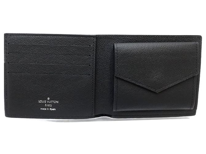 Portafoglio bi-fold Louis Vuitton Monogram Eclipse Nero Monogramma - vista 7