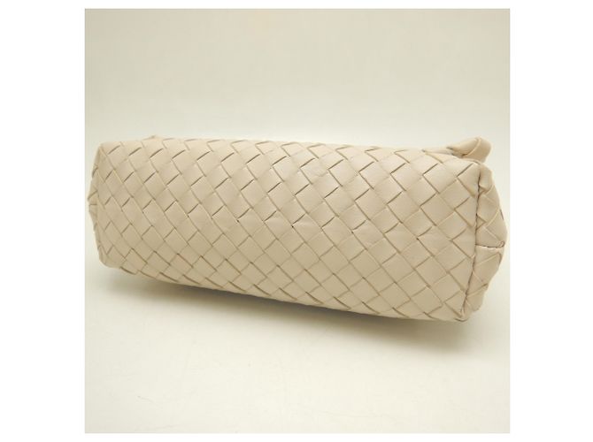 Borsa a tracolla Bottega Veneta Olympia Intrecciato con catena Crudo - vista 10