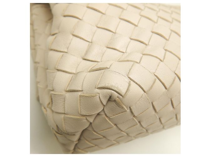 Borsa a tracolla Bottega Veneta Olympia Intrecciato con catena Crudo - vista 15