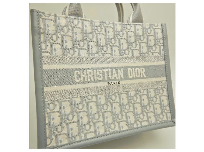 Christian Dior Tote Bag aus grauem Kalbsleder Braun - Ansicht 10