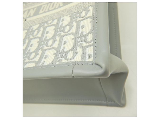 Christian Dior Tote Bag aus grauem Kalbsleder Braun - Ansicht 16