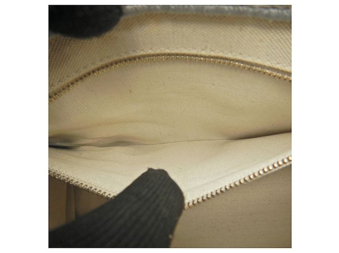 Christian Dior Tote Bag aus grauem Kalbsleder Braun - Ansicht 24