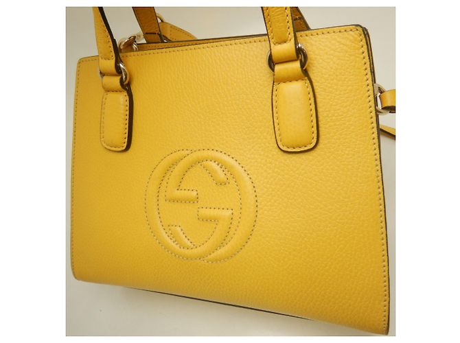 Borsa Gucci Soho in pelle gialla Giallo - vista 9