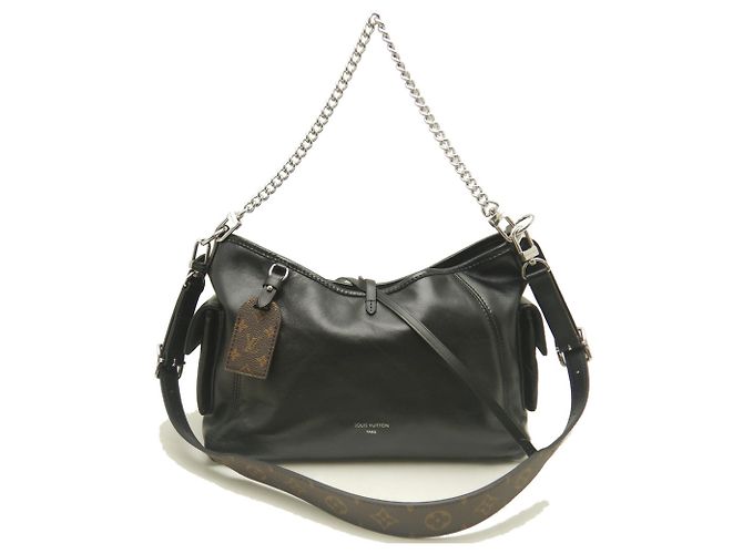 Borsa a tracolla Louis Vuitton LV Vibe Carryall Cargo PM Nero - vista 2
