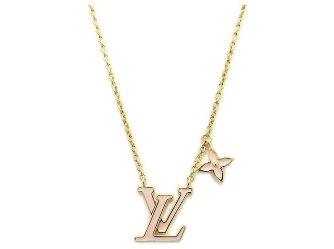 Collar de esmalte Louis Vuitton LV Iconic M01215 Dorado - vista 2