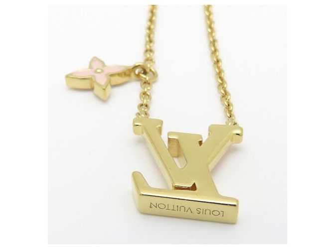Collar de esmalte Louis Vuitton LV Iconic M01215 Dorado - vista 4