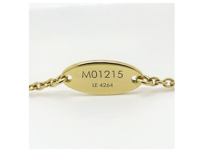 Collar de esmalte Louis Vuitton LV Iconic M01215 Dorado - vista 6