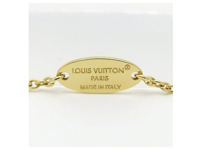 Collar de esmalte Louis Vuitton LV Iconic M01215 Dorado - vista 7