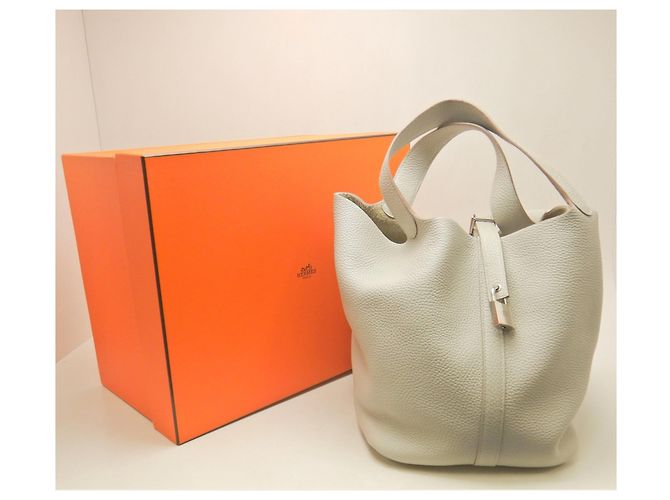 Hermès Borsa Hermes Picotin Lock GM Bianco - vista 17