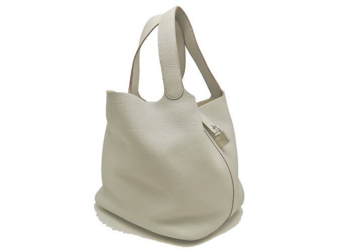 Hermès Borsa Hermes Picotin Lock GM Bianco - vista 2
