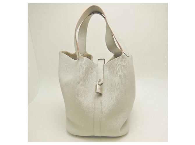 Hermès Borsa Hermes Picotin Lock GM Bianco - vista 4