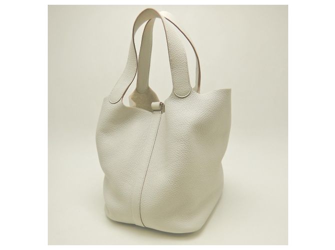 Hermès Borsa Hermes Picotin Lock GM Bianco - vista 5