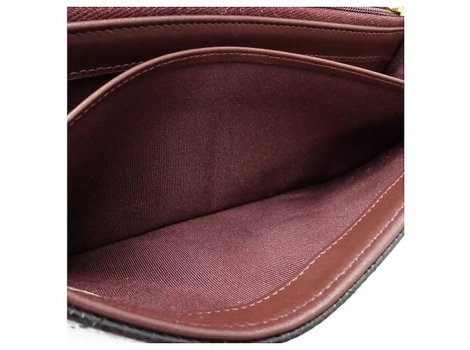 Cartera larga Chanel de piel de becerro granulada negra Negro - vista 12