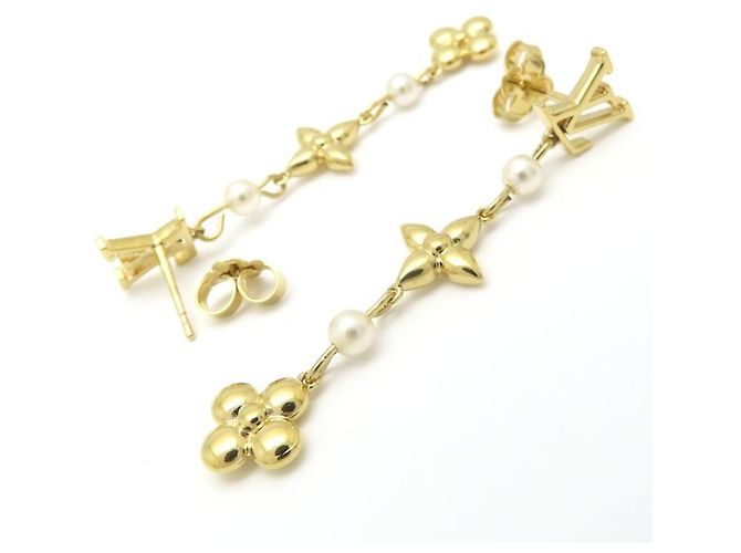 Orecchini Pendant Louisa Louis Vuitton D'oro - vista 3