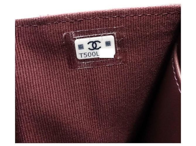 Cartera tri-fold Chanel en piel de becerro granulada negra Negro - vista 14